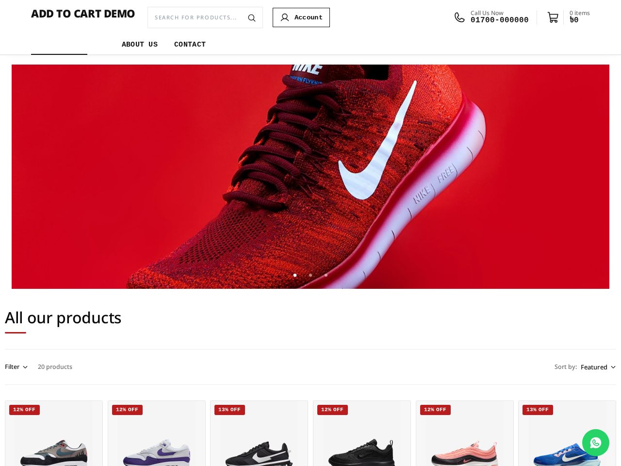 Quick cart theme preview